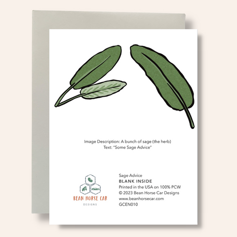 Some Sage Advice Greeting Card
