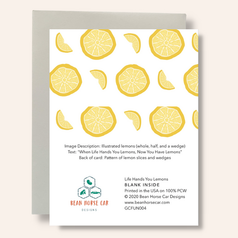 Life Hands You Lemons Greeting Card