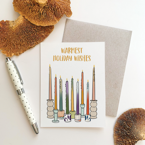 Warmest Holiday Wishes Greeting Card