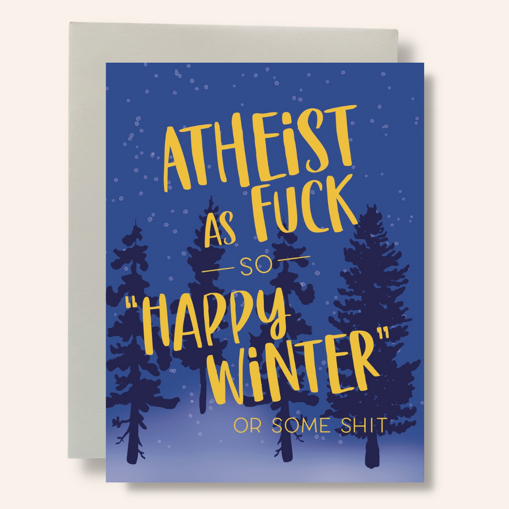 Atheist AF Greeting Card