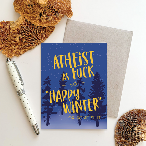 Atheist AF Greeting Card
