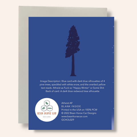 Atheist AF Greeting Card