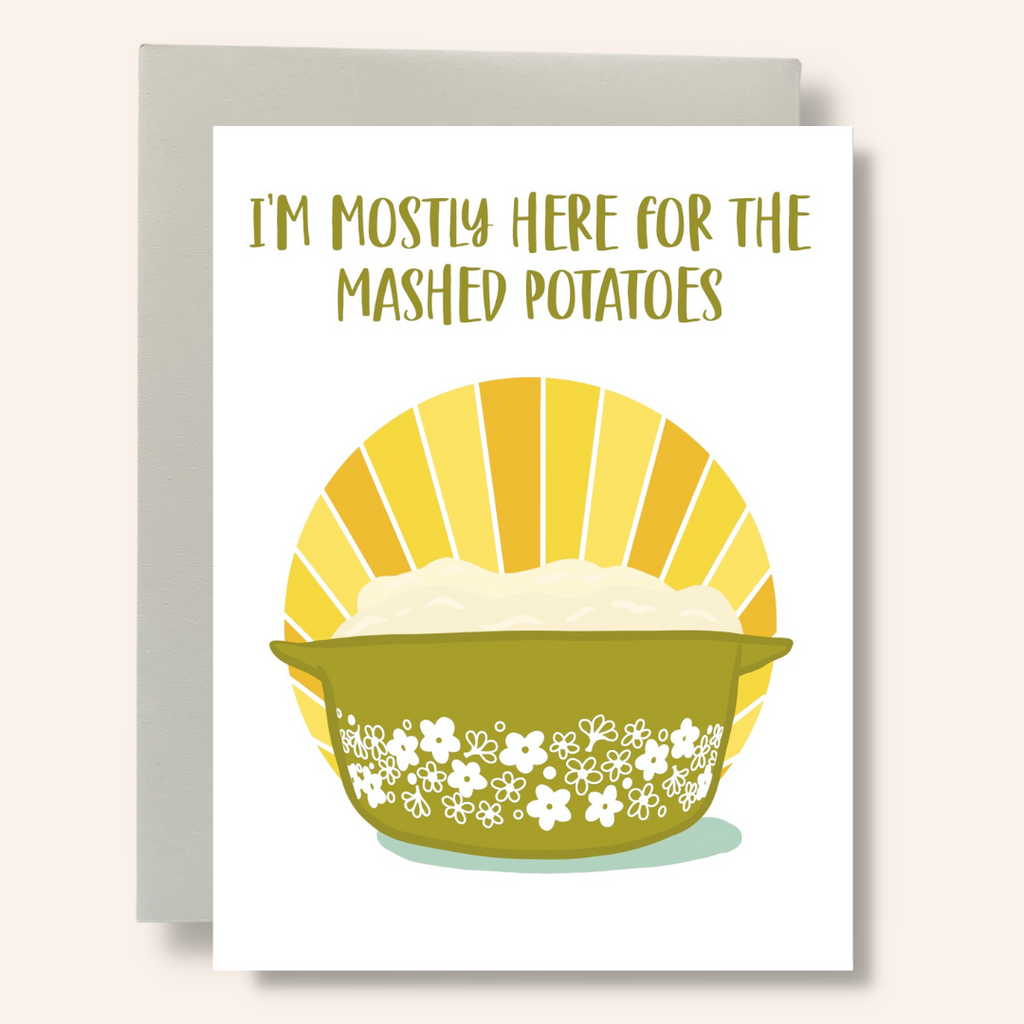 Mashed Potatoes Greeting Card