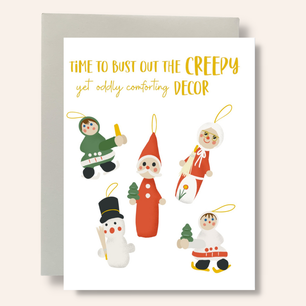 Creepy Decor Greeting Card