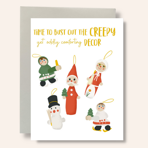 Creepy Decor Greeting Card