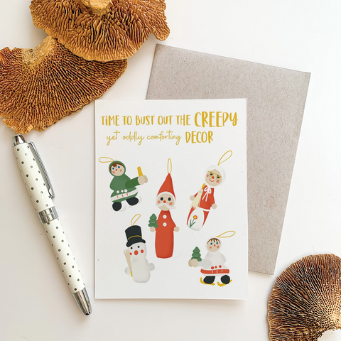 Creepy Decor Greeting Card
