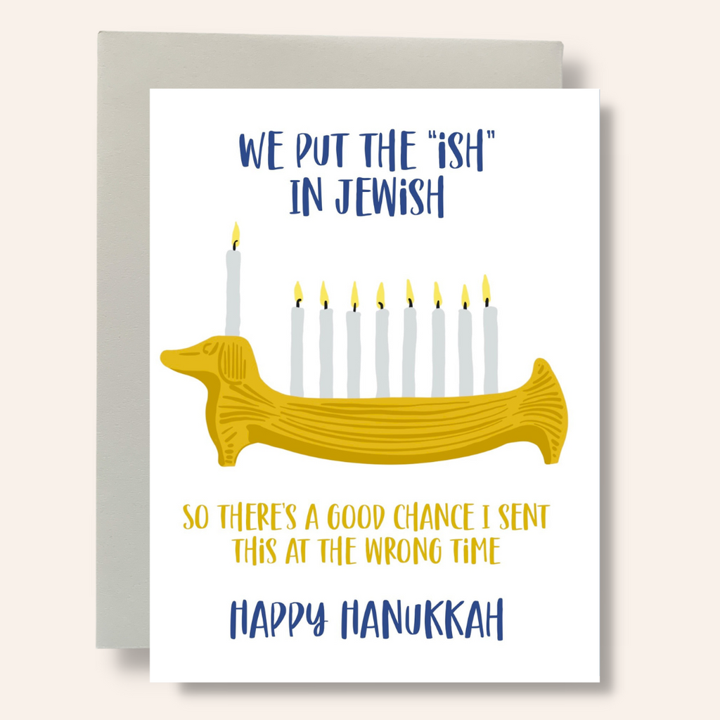 Ish in Jewish Greeting Card