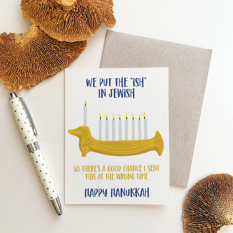 Ish in Jewish Greeting Card