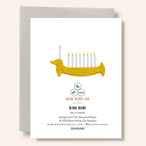 Ish in Jewish Greeting Card