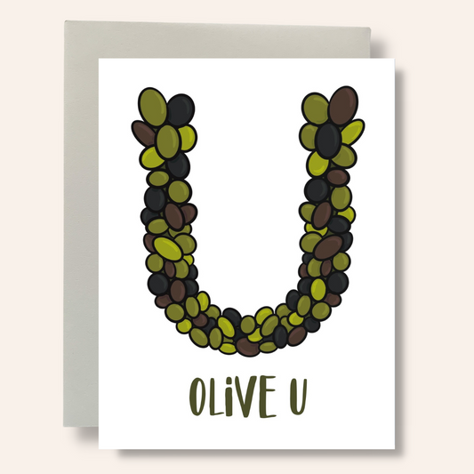 Olive U Greeting Card