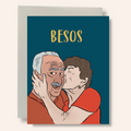 Besos Greeting Card