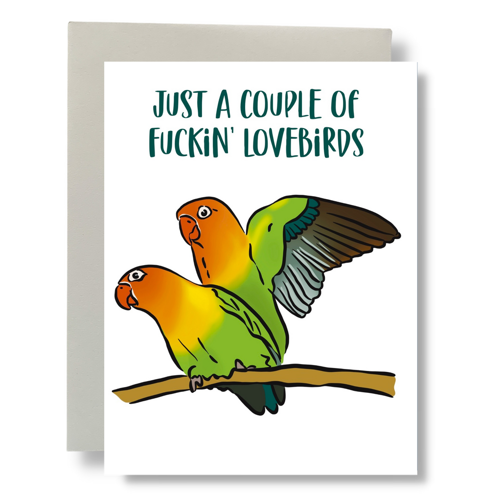Couple of Lovebirds Greeting Card