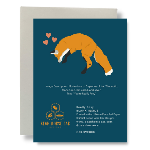 Really Foxy Greeting Card