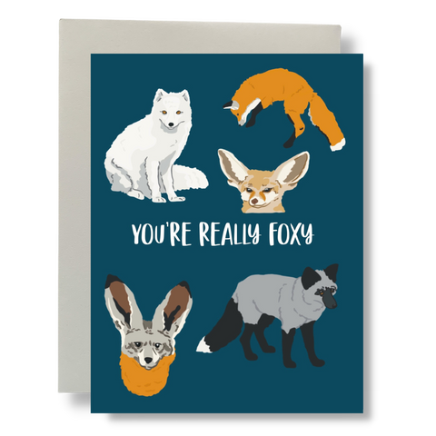 Really Foxy Greeting Card