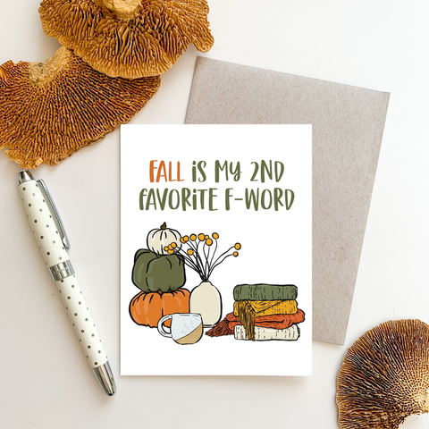 2nd Favorite F-Word Greeting Card