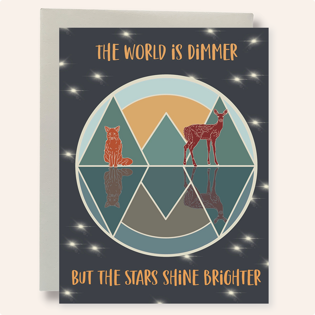 The Stars Shine Brighter Greeting Card