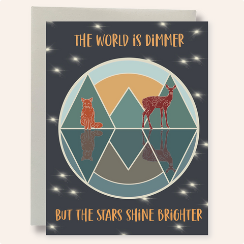 The Stars Shine Brighter Greeting Card