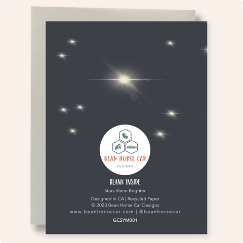 The Stars Shine Brighter Greeting Card