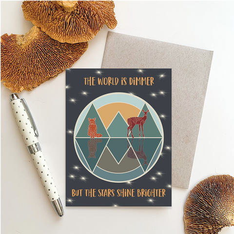 The Stars Shine Brighter Greeting Card