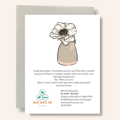 Miss You Tons Greeting Card