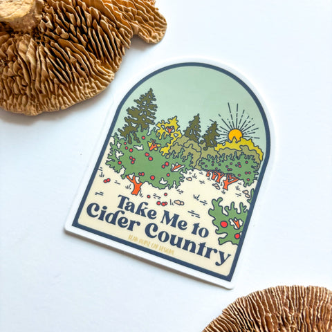 Take Me To Cider Country Sticker