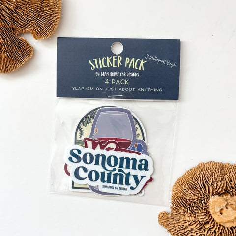 Sonoma County Sticker Pack