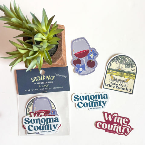 Sonoma County Sticker Pack