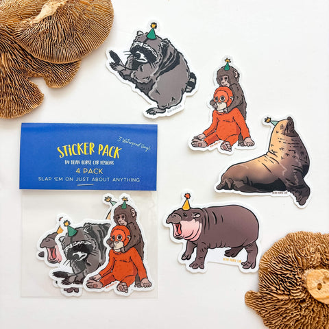 Party Viral Animals Sticker Pack