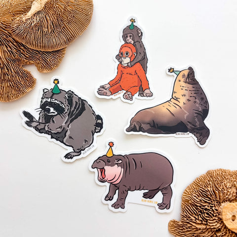 Party Viral Animals Sticker Pack