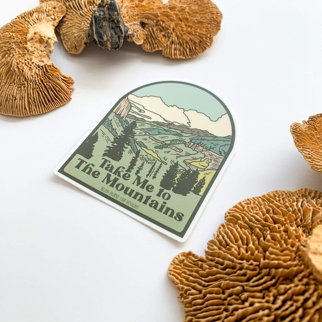 Take Me To The Mountains Sticker