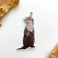 Party Asian Small-clawed Otter Sticker