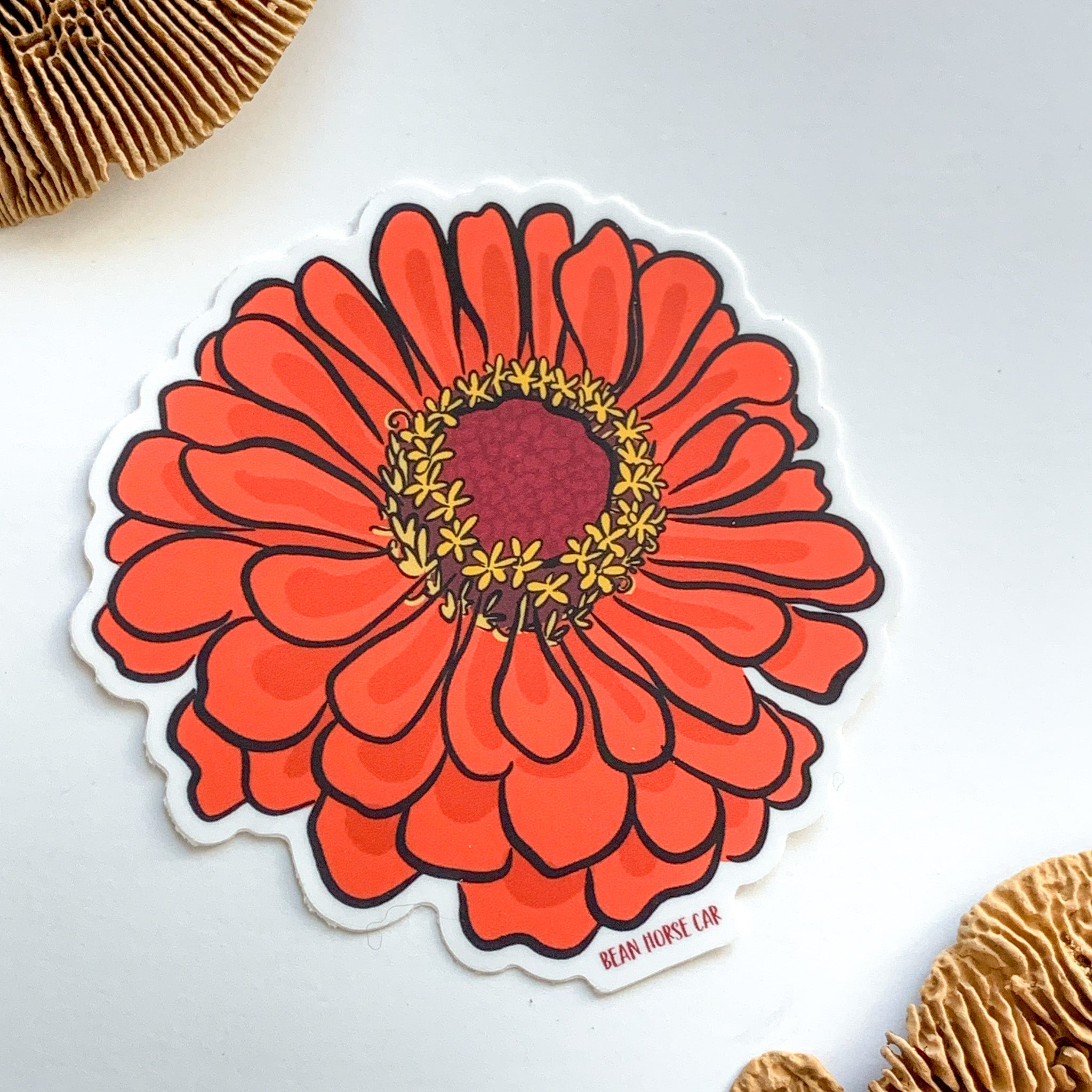 Zinnia Flower Sticker - Sneak Peek