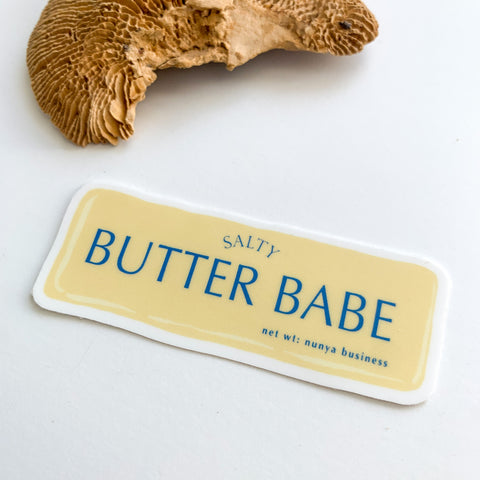 Salty Butter Babe Sticker
