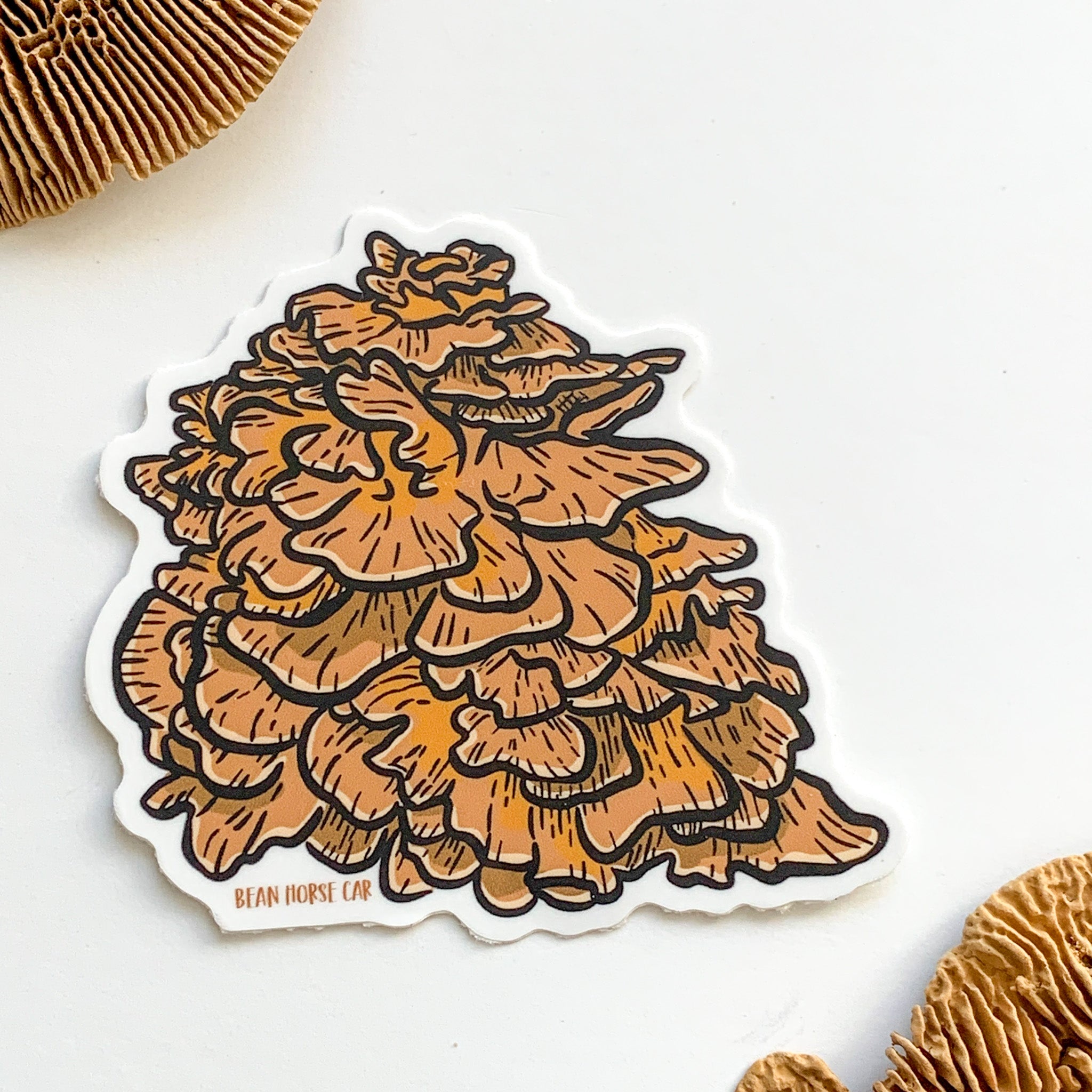 Hen of the Woods Mushroom Sticker - Sneak Peek