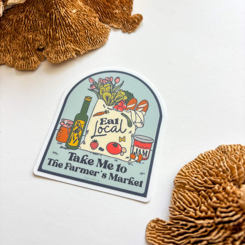 Take Me To The Farmer's Market Sticker