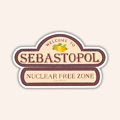 Sebastopol Welcome Sign Sticker