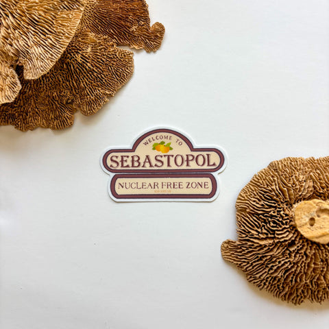 Sebastopol Welcome Sign Sticker
