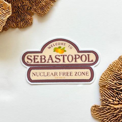 Sebastopol Welcome Sign Sticker