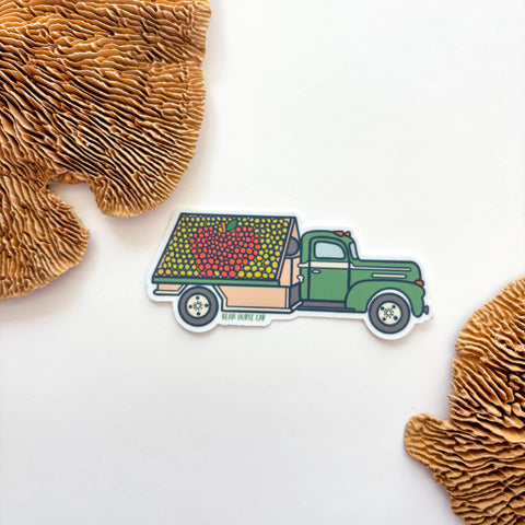 Apple Truck Sticker