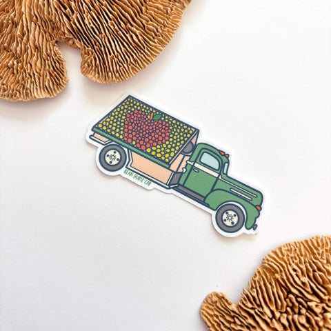 Apple Truck Sticker