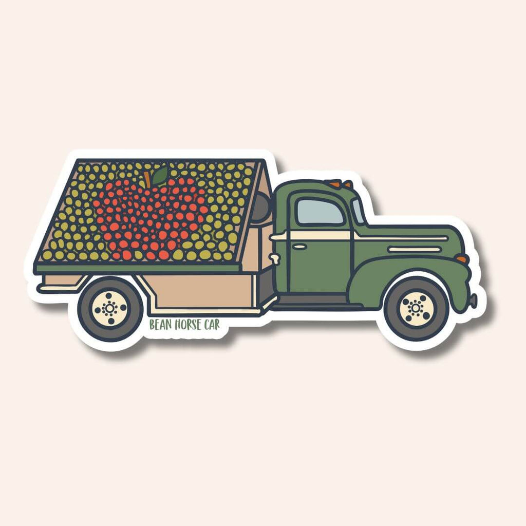 Apple Truck Sticker
