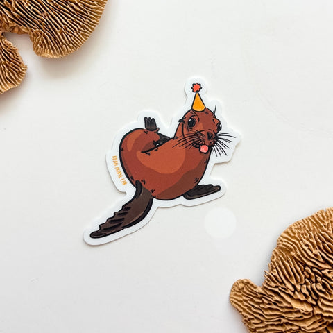 Party California Sea Lion Sticker