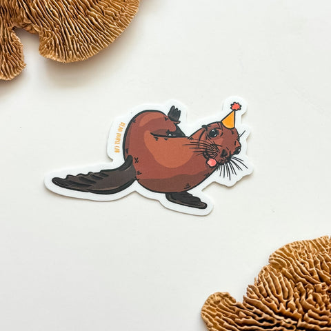 Party California Sea Lion Sticker