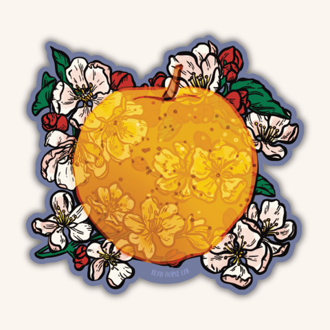 Apple and Blossoms Sticker