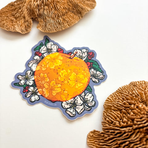 Apple and Blossoms Sticker