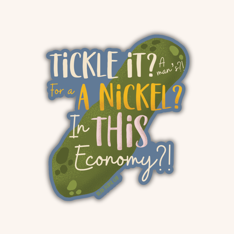 Tickle the Pickle Sticker