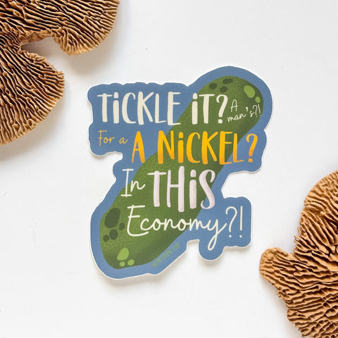 Tickle the Pickle Sticker