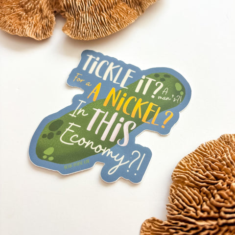 Tickle the Pickle Sticker