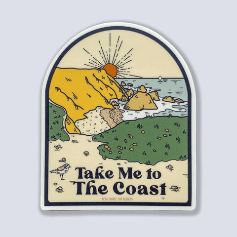 Take Me To The Coast Sticker