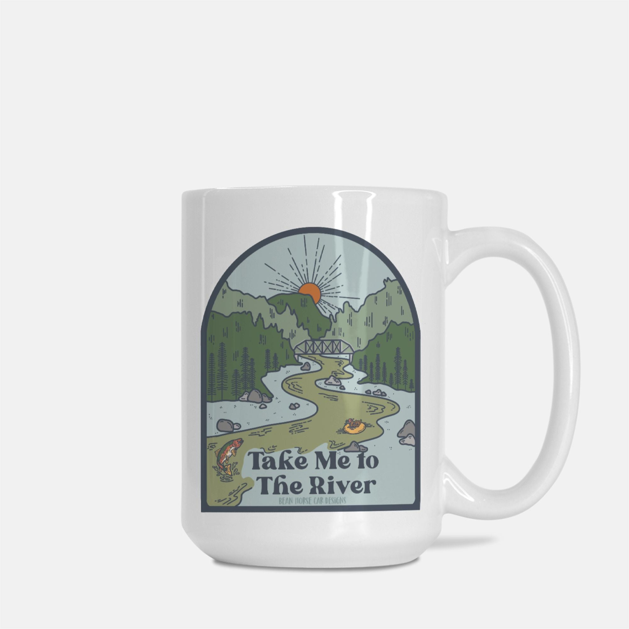 Bean Horse Car Take Me to The River Mug - Thumbnail 4